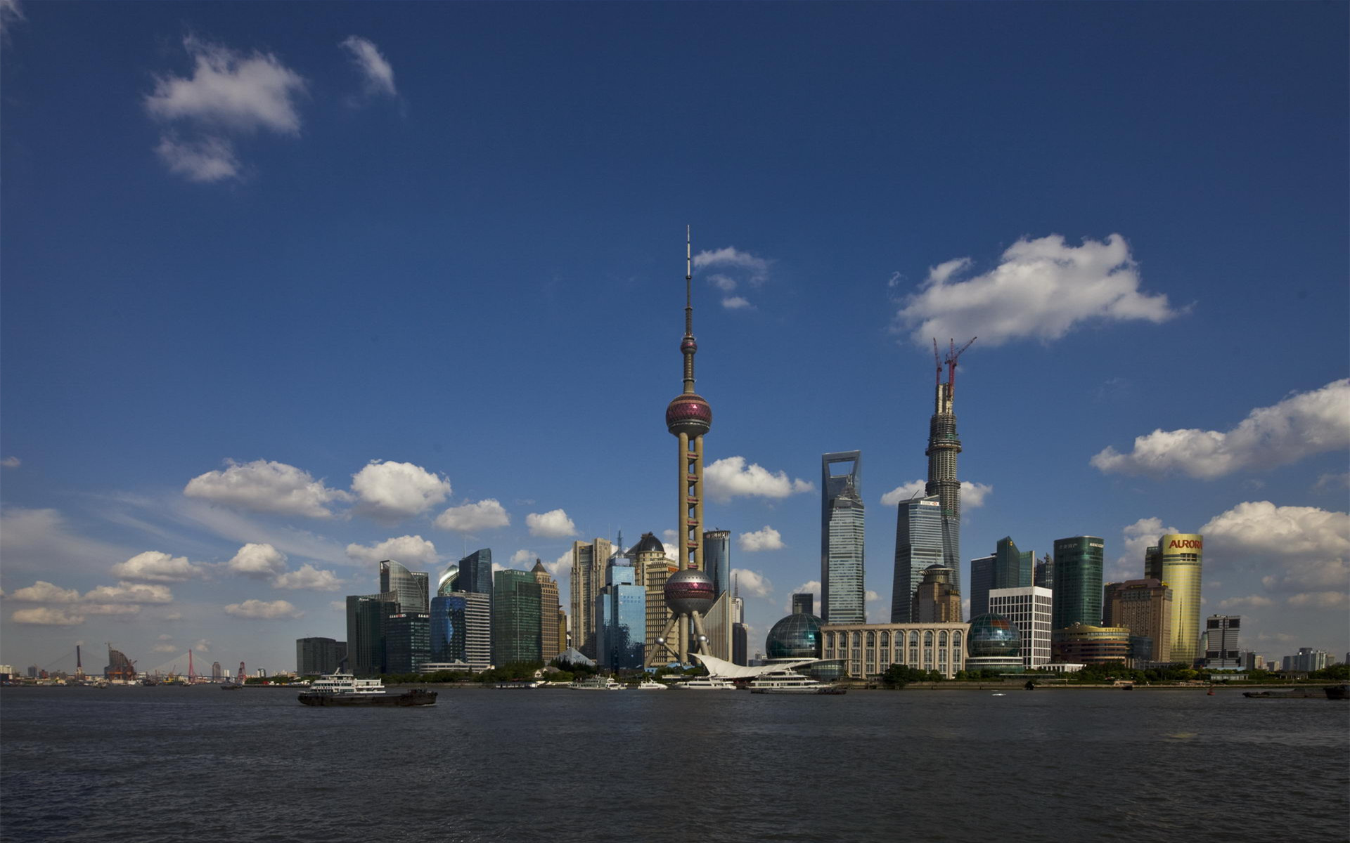 美麗的上海外灘風景桌面壁紙高清高清大圖預覽1920x1200_風景壁紙下載